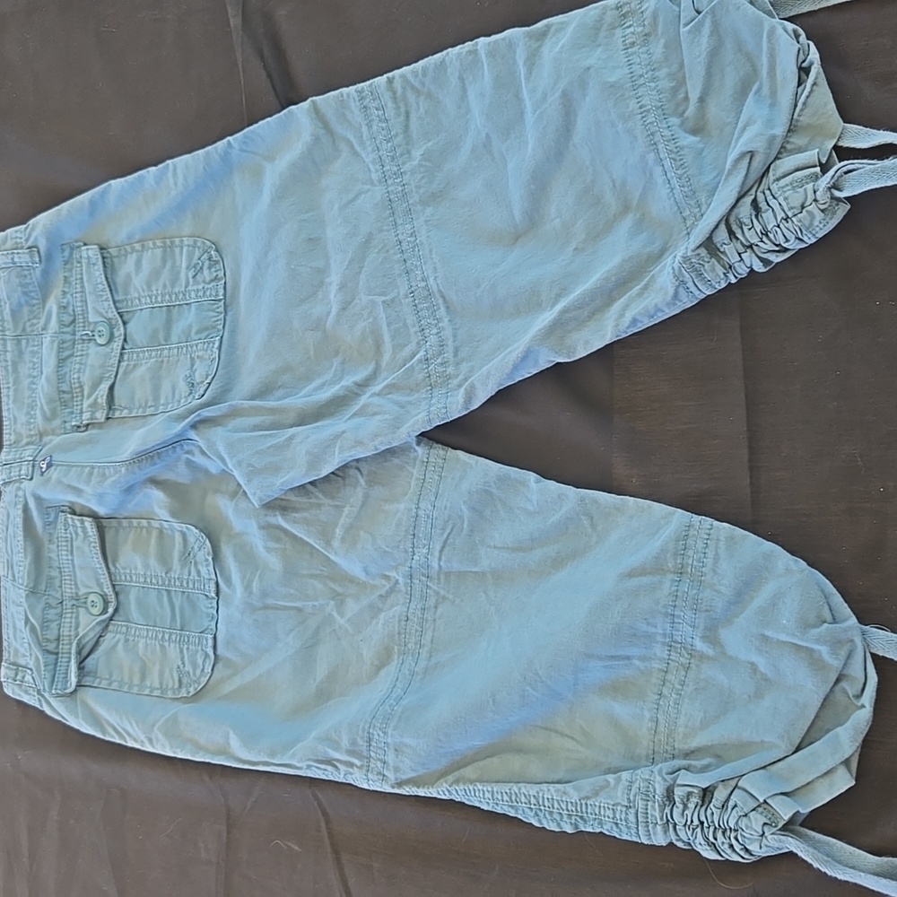 Prana Teal cargo Pants y2k